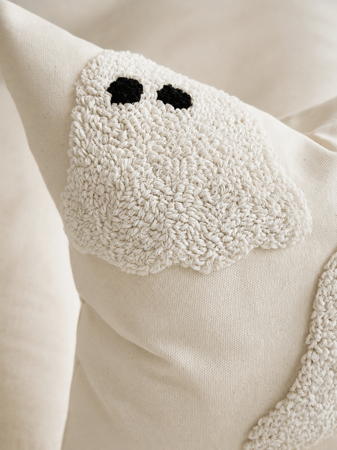 Ivory Tufted Ghost Pillow Cover - Get it from Bo