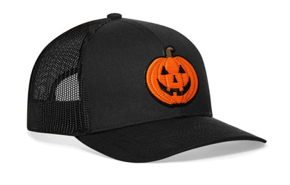 Jack-O-Lantern Trucker Hat | Halloween Snapback - Get it from Bo