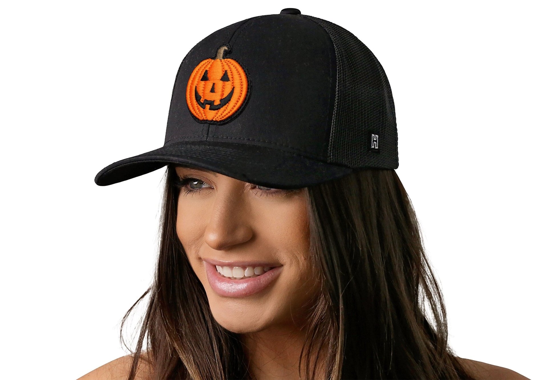 Jack-O-Lantern Trucker Hat | Halloween Snapback - Get it from Bo