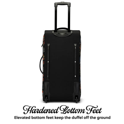 Jax Black 28" Checked Rolling Duffel - Get it from Bo