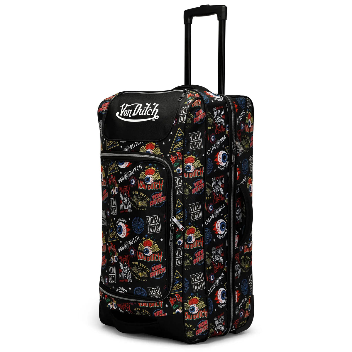 Jax Black 28" Checked Rolling Duffel - Get it from Bo