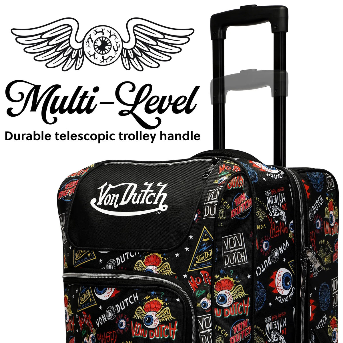 Jax Black 28" Checked Rolling Duffel - Get it from Bo