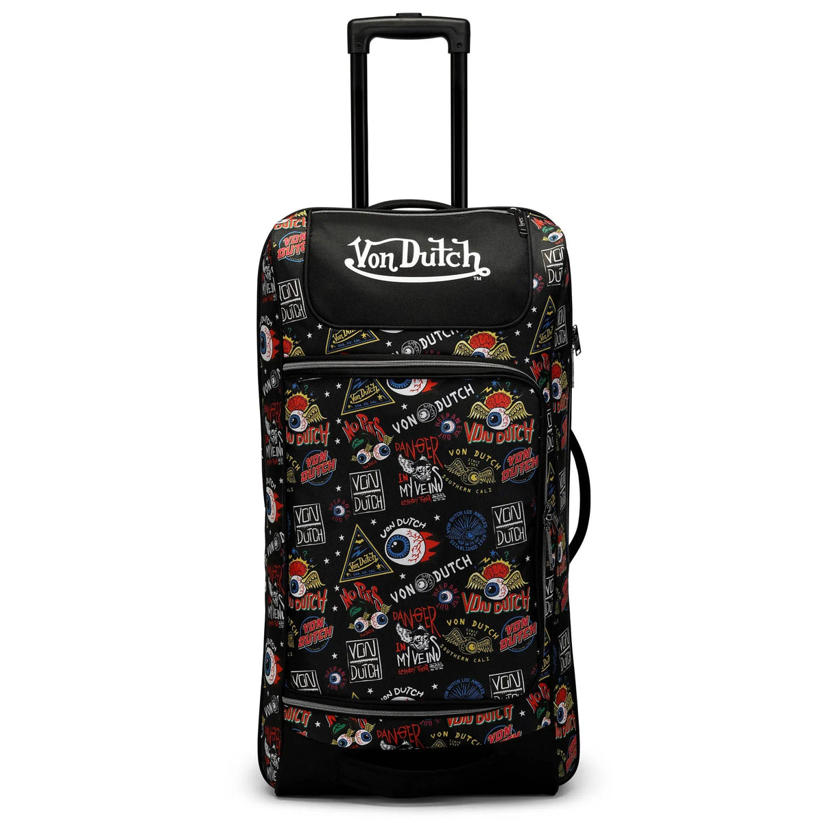 Jax Black 28" Checked Rolling Duffel - Get it from Bo