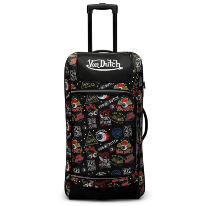 Jax Black 28" Checked Rolling Duffel - Get it from Bo