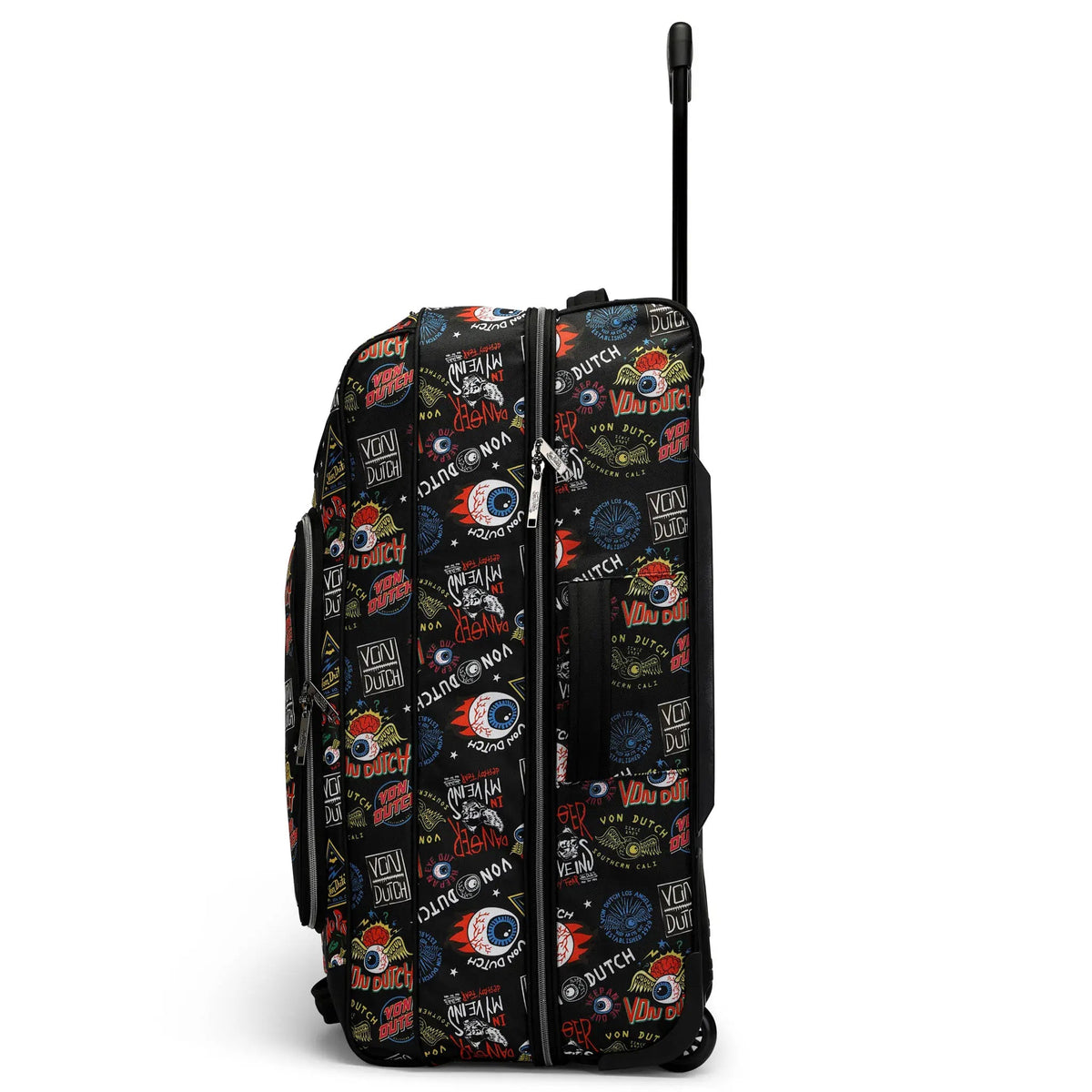 Jax Black 28" Checked Rolling Duffel - Get it from Bo