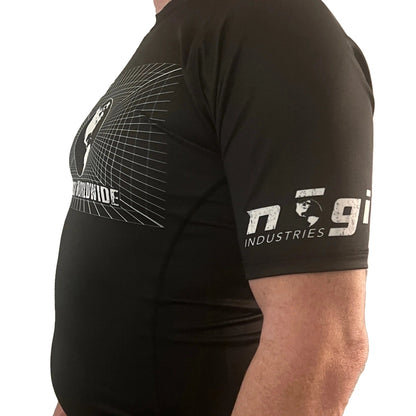 Jiujitsu Worldwide Short Sleeve Rash Guard - Made in USA - Get it from Bo