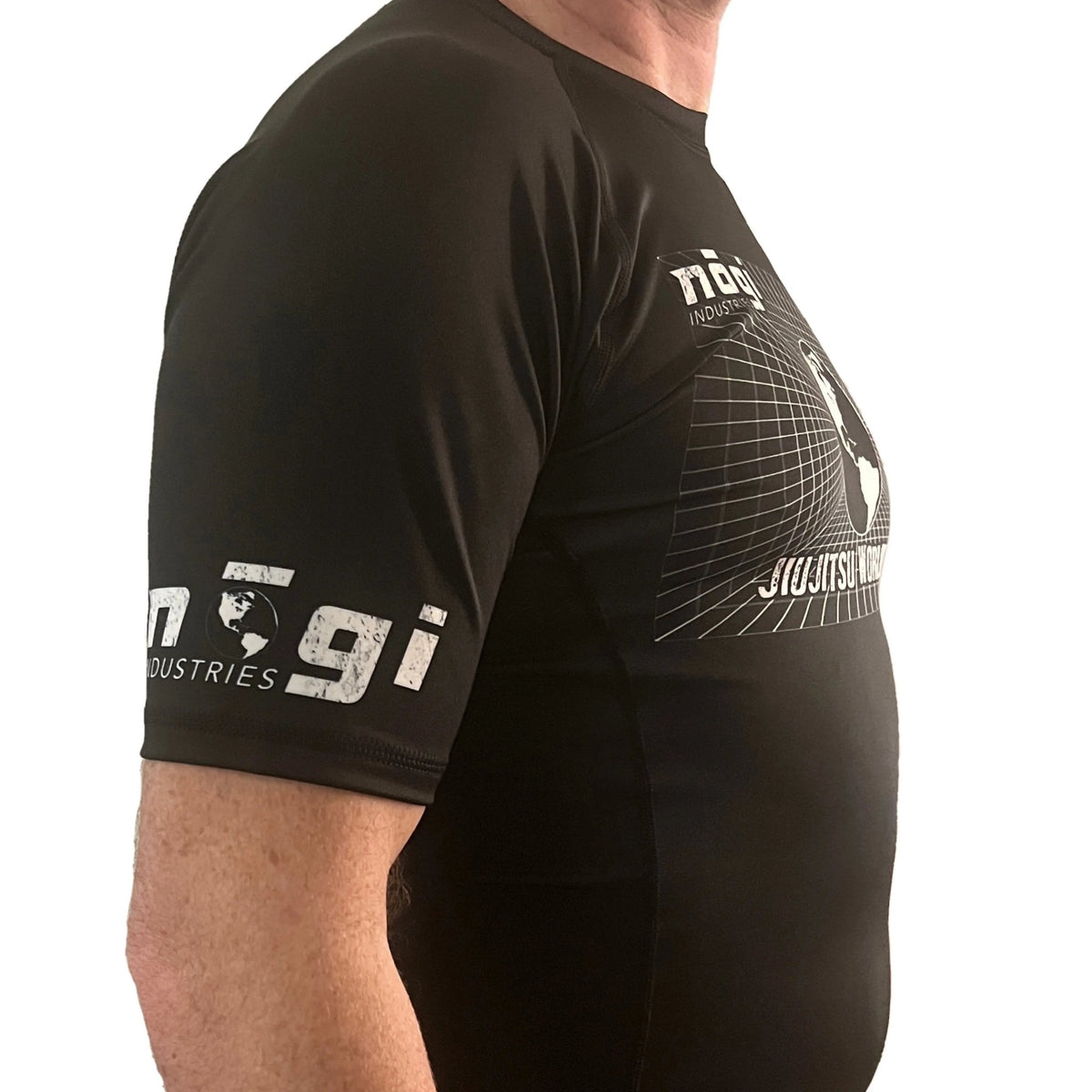 Jiujitsu Worldwide Short Sleeve Rash Guard - Made in USA - Get it from Bo