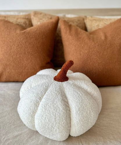Jumbo Sherpa Cream Pumpkin Pillow - Get it from Bo