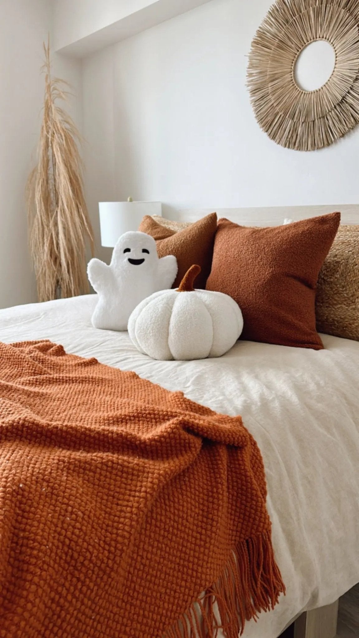 Jumbo Sherpa Cream Pumpkin Pillow - Get it from Bo