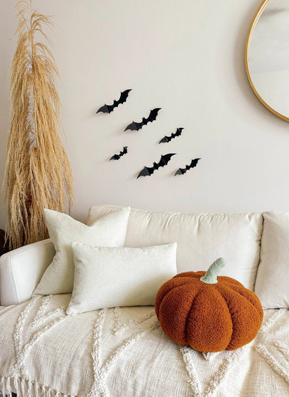 Jumbo Sherpa Orange Pumpkin Pillow - Get it from Bo