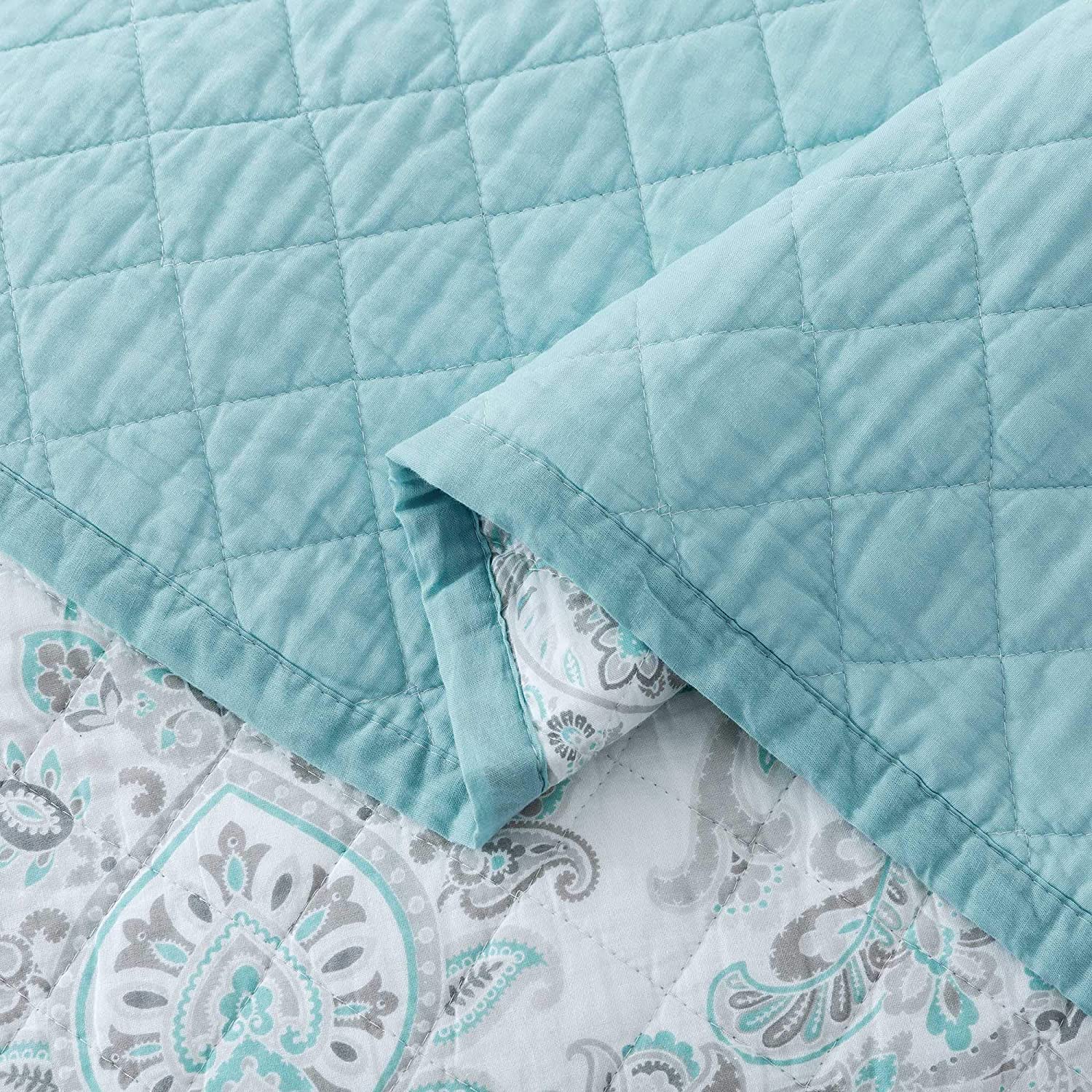 Kasentex 100% Cotton Summer Ultra Soft Floral Design 3 Piece Reversible Bedding Set, Room Decor, Graduation Gifts - Get it from Bo