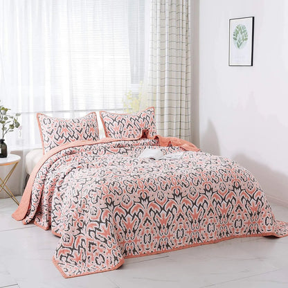 Kasentex 100% Cotton Summer Ultra Soft Floral Design 3 Piece Reversible Bedding Set, Room Decor, Graduation Gifts - Get it from Bo