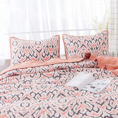 Kasentex 100% Cotton Summer Ultra Soft Floral Design 3 Piece Reversible Bedding Set, Room Decor, Graduation Gifts - Get it from Bo