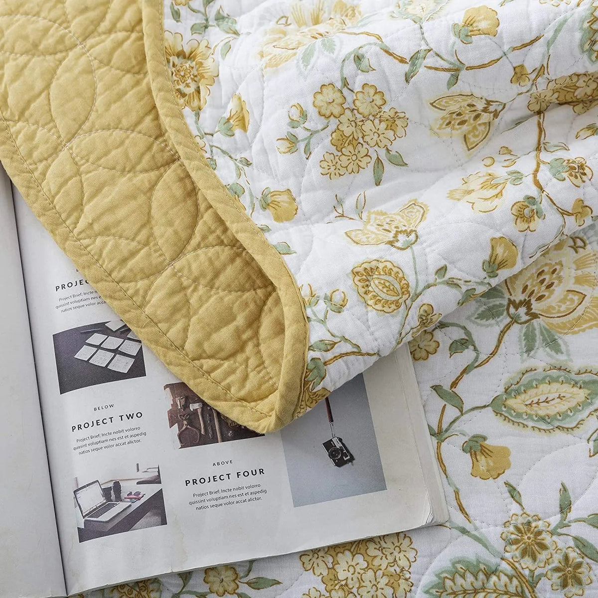 Kasentex 100% Cotton Summer Ultra Soft Floral Design 3 Piece Reversible Bedding Set, Room Decor, Graduation Gifts - Get it from Bo