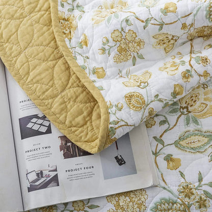 Kasentex 100% Cotton Summer Ultra Soft Floral Design 3 Piece Reversible Bedding Set, Room Decor, Graduation Gifts - Get it from Bo