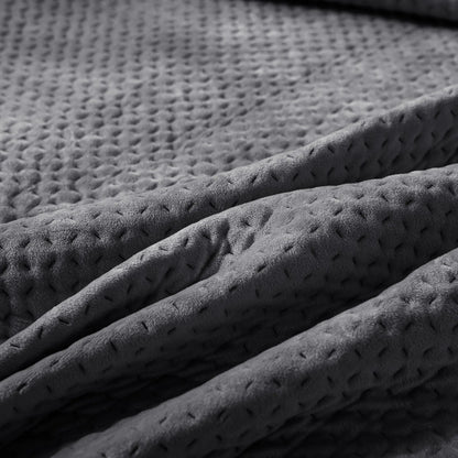 Kasentex All Season Cozy Velvet Quilt Set with Shams, Queen, King, Room Decor, Graduation Gifts - Get it from Bo