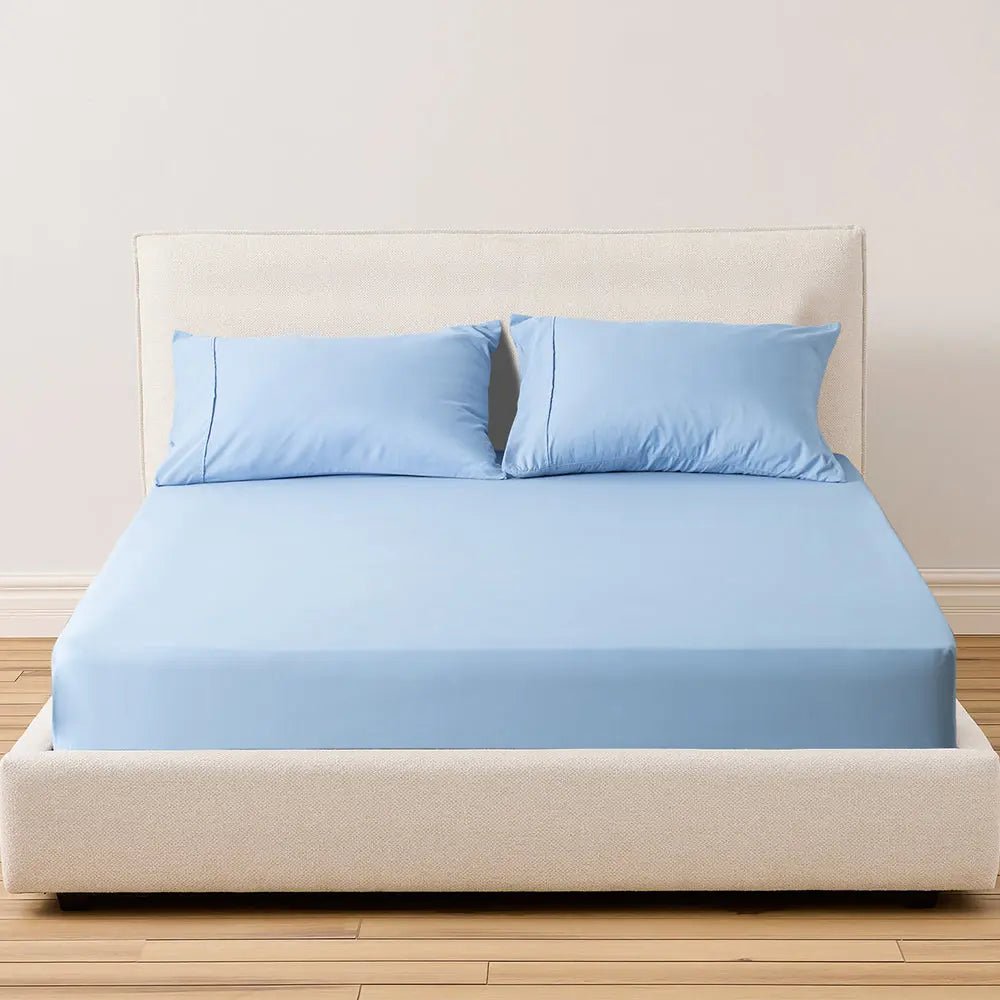 Kasentex All Season Deep Pocket Fitted Sheet Set with Pillowcases, Room Decor, Graduation Gifts - Get it from Bo