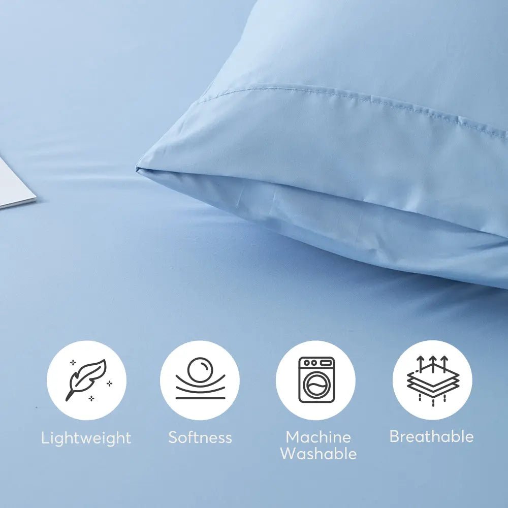 Kasentex All Season Deep Pocket Fitted Sheet Set with Pillowcases, Room Decor, Graduation Gifts - Get it from Bo