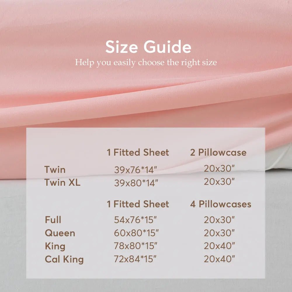 Kasentex All Season Deep Pocket Fitted Sheet Set with Pillowcases, Room Decor, Graduation Gifts - Get it from Bo