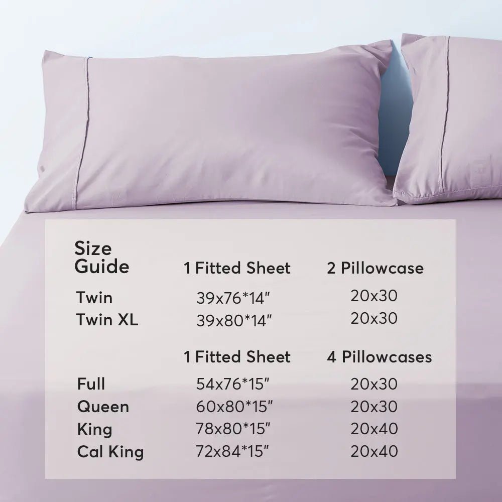 Kasentex All Season Deep Pocket Fitted Sheet Set with Pillowcases, Room Decor, Graduation Gifts - Get it from Bo