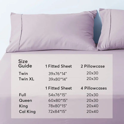 Kasentex All Season Deep Pocket Fitted Sheet Set with Pillowcases, Room Decor, Graduation Gifts - Get it from Bo