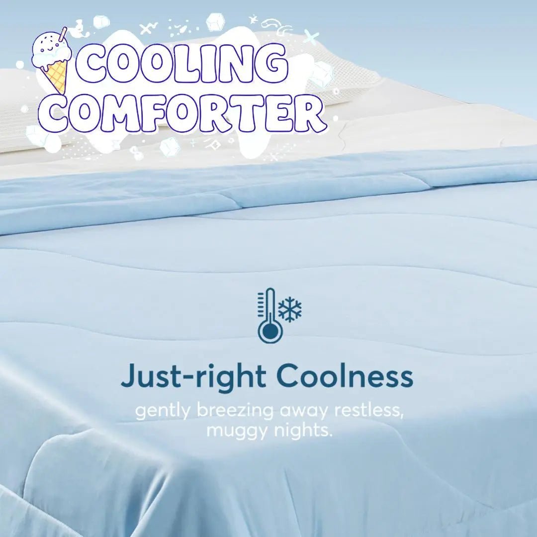 Kasentex All Season Ultra Soft Cooling Blanket Comforter, Hypoallergenic and Breathable, Room Decor, Graduation Gifts - Get it from Bo