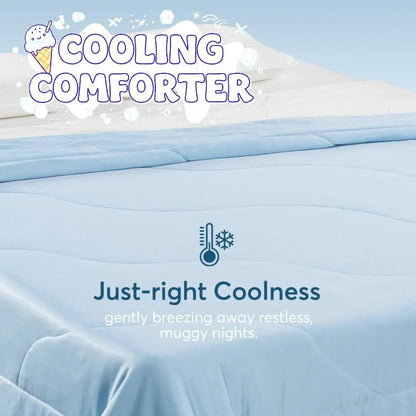 Kasentex All Season Ultra Soft Cooling Blanket Comforter, Hypoallergenic and Breathable, Room Decor, Graduation Gifts - Get it from Bo