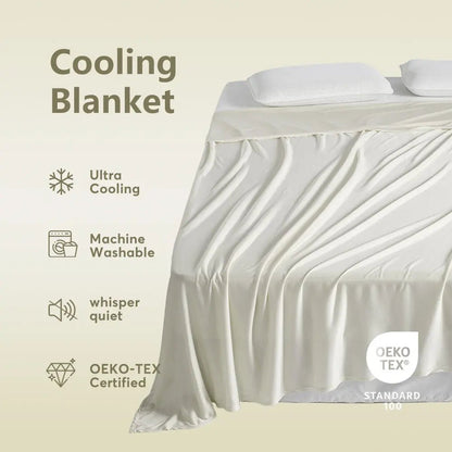 Kasentex All Season Ultra Soft Silky Cooling Blanket, Hypoallergenic and Breathable - Get it from Bo