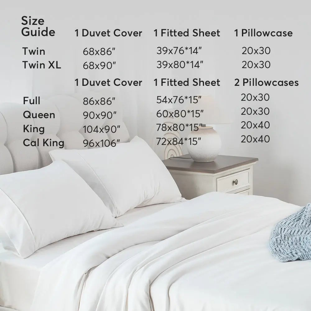 Kasentex Duvet Cover Bedding Set with Duvet Cover, Pillowcase, Fitted Sheet, Hypoallergenic and Breathable, Room Decor, Graduation Gifts - Get it from Bo