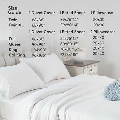 Kasentex Duvet Cover Bedding Set with Duvet Cover, Pillowcase, Fitted Sheet, Hypoallergenic and Breathable, Room Decor, Graduation Gifts - Get it from Bo
