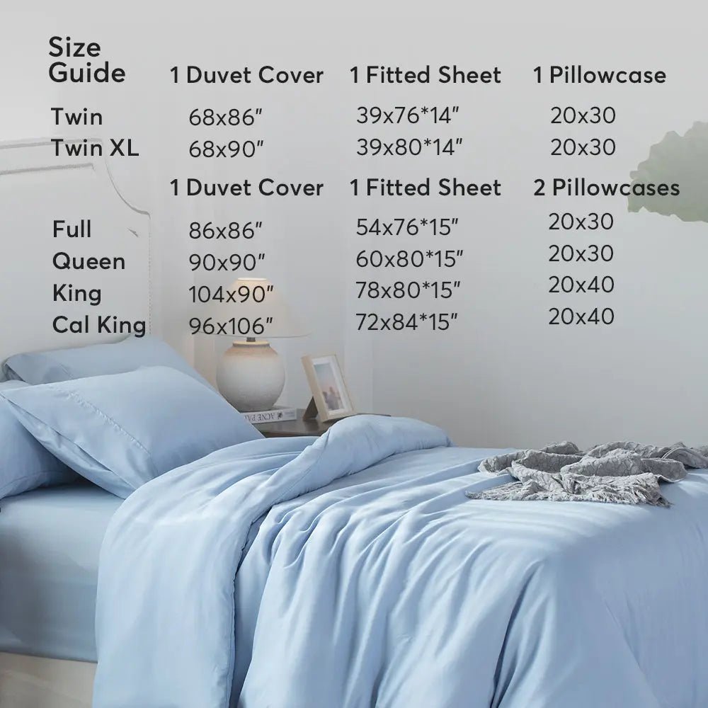 Kasentex Duvet Cover Bedding Set with Duvet Cover, Pillowcase, Fitted Sheet, Hypoallergenic and Breathable, Room Decor, Graduation Gifts - Get it from Bo