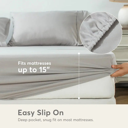 Kasentex Duvet Cover Bedding Set with Duvet Cover, Pillowcase, Fitted Sheet, Hypoallergenic and Breathable, Room Decor, Graduation Gifts - Get it from Bo