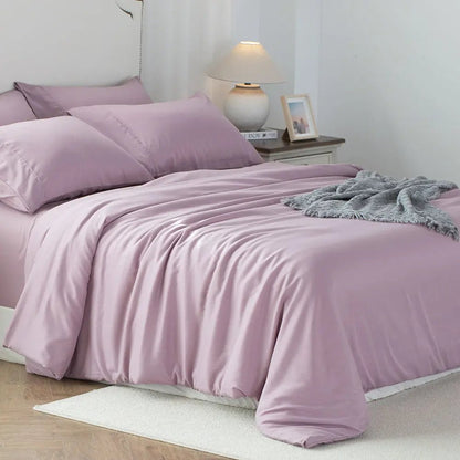 Kasentex Duvet Cover Bedding Set with Duvet Cover, Pillowcase, Fitted Sheet, Hypoallergenic and Breathable, Room Decor, Graduation Gifts - Get it from Bo