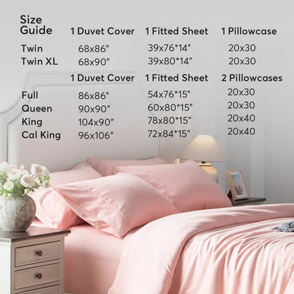 Kasentex Duvet Cover Bedding Set with Duvet Cover, Pillowcase, Fitted Sheet, Hypoallergenic and Breathable, Room Decor, Graduation Gifts - Get it from Bo
