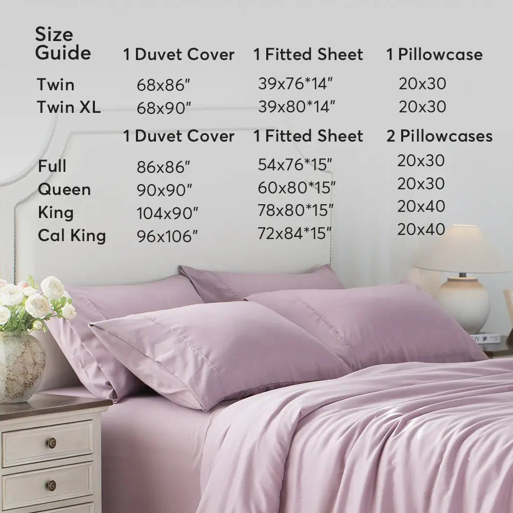 Kasentex Duvet Cover Bedding Set with Duvet Cover, Pillowcase, Fitted Sheet, Hypoallergenic and Breathable, Room Decor, Graduation Gifts - Get it from Bo