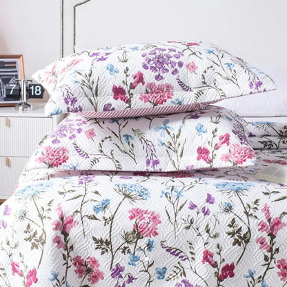Kasentex Floral Quilt Set - Lightweight & Reversible - Cozy & Stylish Bedding - Machine Washable, Room Decor, Graduation Gifts - Get it from Bo