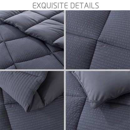 Kasentex Ultra Soft All Season Down Alternative Reversible Comforter, Twin, Queen, King, Room Decor, Graduation Gifts - Get it from Bo