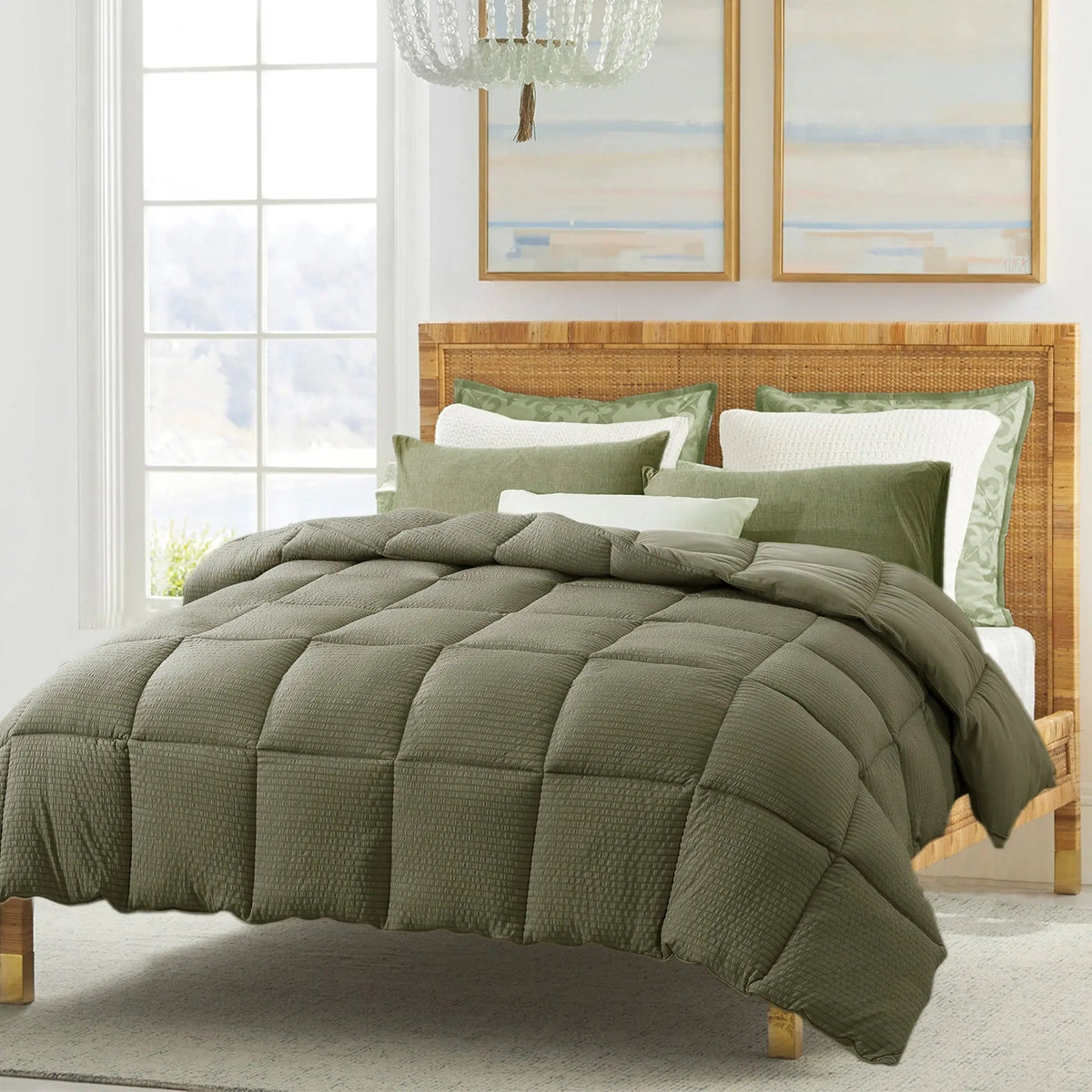 Kasentex Ultra Soft All Season Down Alternative Reversible Comforter, Twin, Queen, King, Room Decor, Graduation Gifts - Get it from Bo