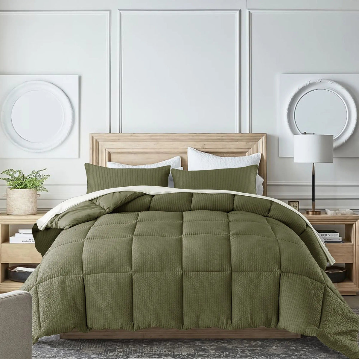 Kasentex Ultra Soft All Season Down Alternative Reversible Comforter, Twin, Queen, King, Room Decor, Graduation Gifts - Get it from Bo