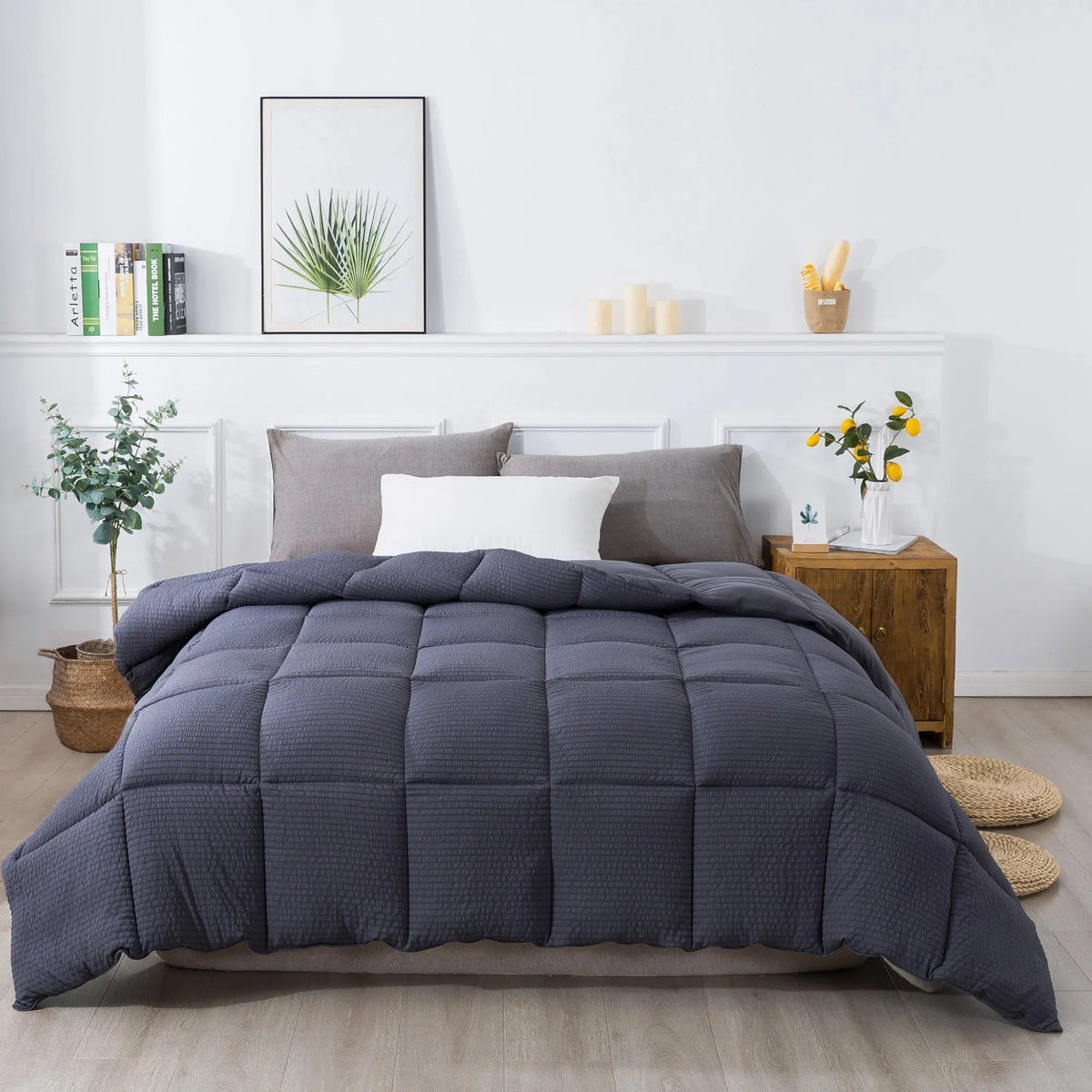 Kasentex Ultra Soft All Season Down Alternative Reversible Comforter, Twin, Queen, King, Room Decor, Graduation Gifts - Get it from Bo