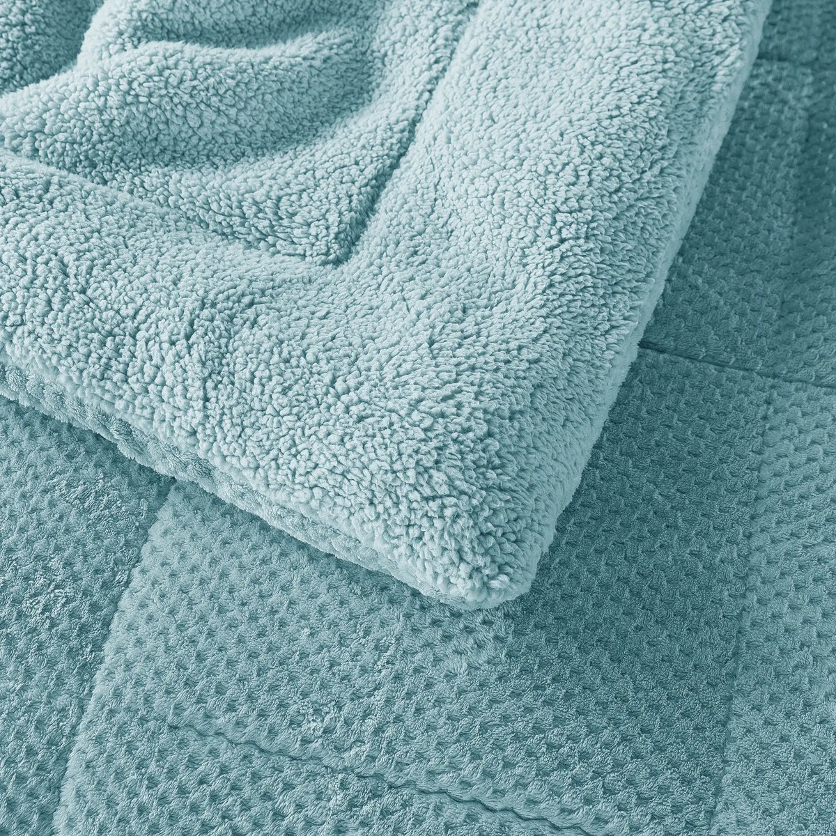 Kasentex Ultra Soft All Season Reversible Plush Sherpa Lined Comforter, Twin, Queen, King - Get it from Bo