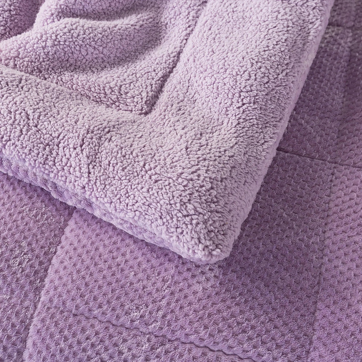Kasentex Ultra Soft All Season Reversible Plush Sherpa Lined Comforter, Twin, Queen, King - Get it from Bo
