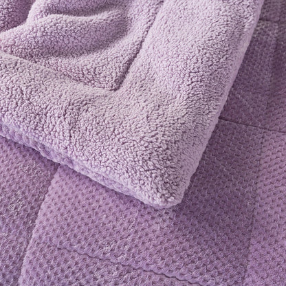 Kasentex Ultra Soft All Season Reversible Plush Sherpa Lined Comforter, Twin, Queen, King - Get it from Bo