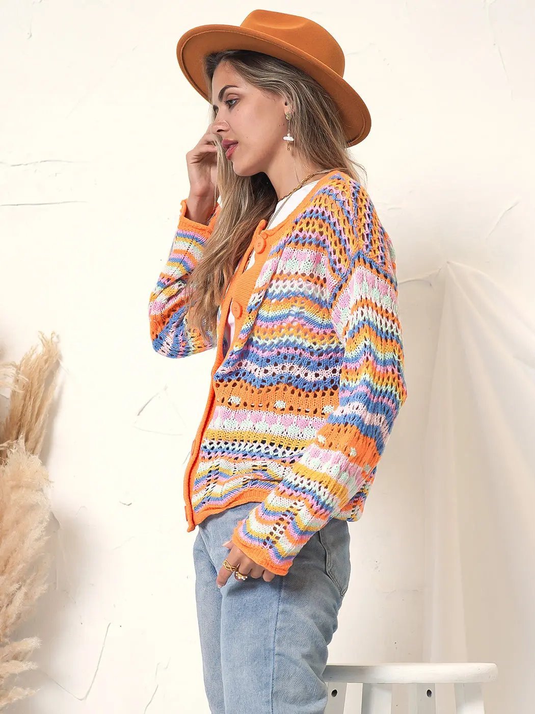 Knitted Boho Cardigan Sweater - Get it from Bo