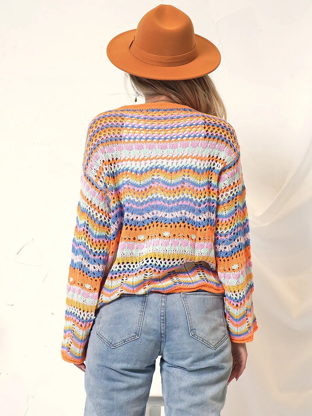 Knitted Boho Cardigan Sweater - Get it from Bo
