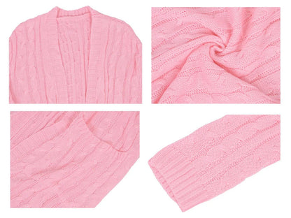 Knitted Long Sleeve Cardigan Sweater - Get it from Bo