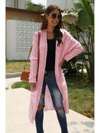 Knitted Long Sleeve Cardigan Sweater - Get it from Bo