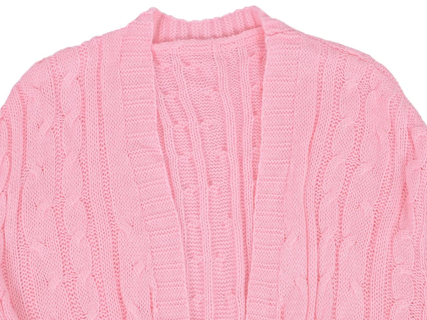 Knitted Long Sleeve Cardigan Sweater - Get it from Bo