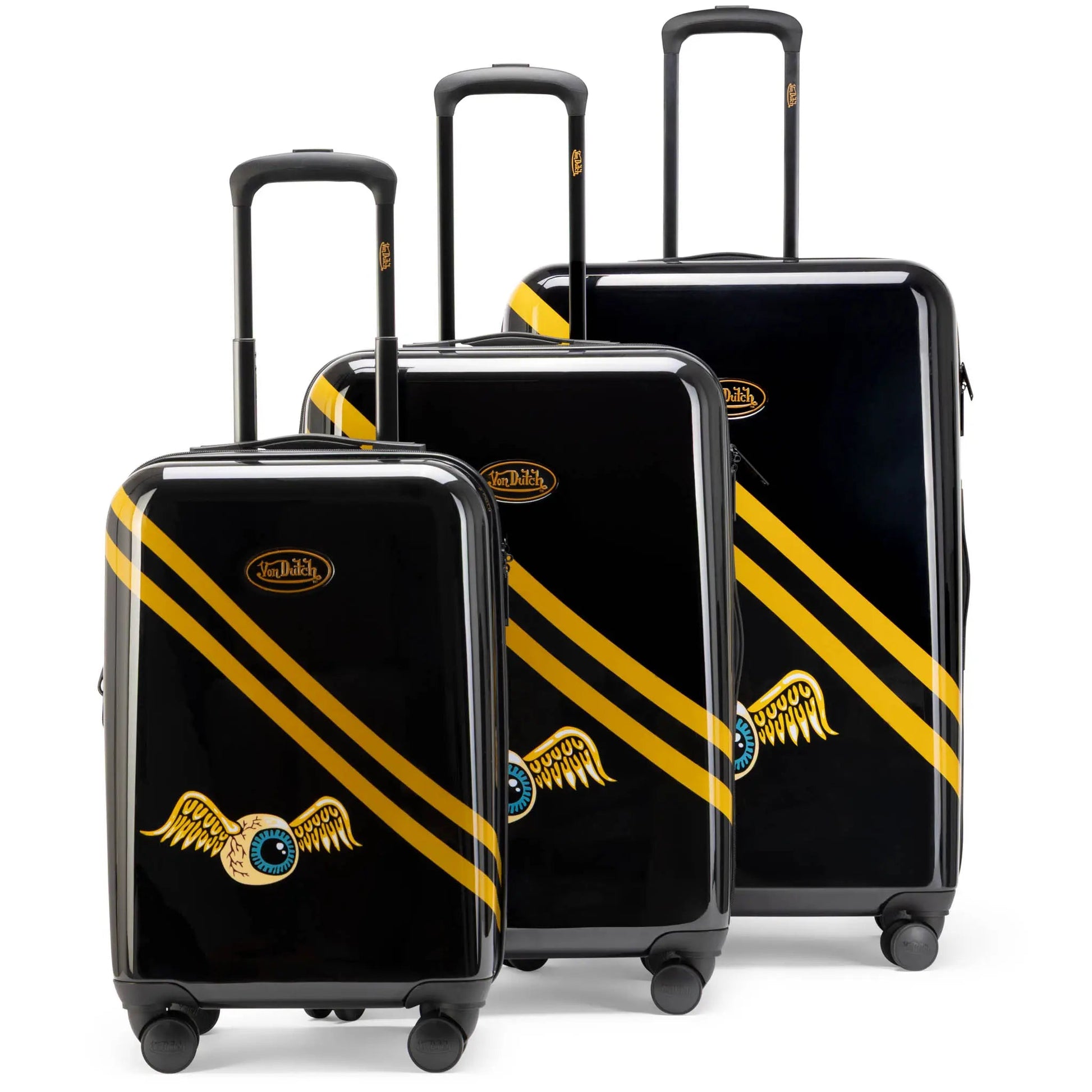 Kustom Kulture 3-Piece Expandable Hardside Spinner Luggage Set - Get it from Bo