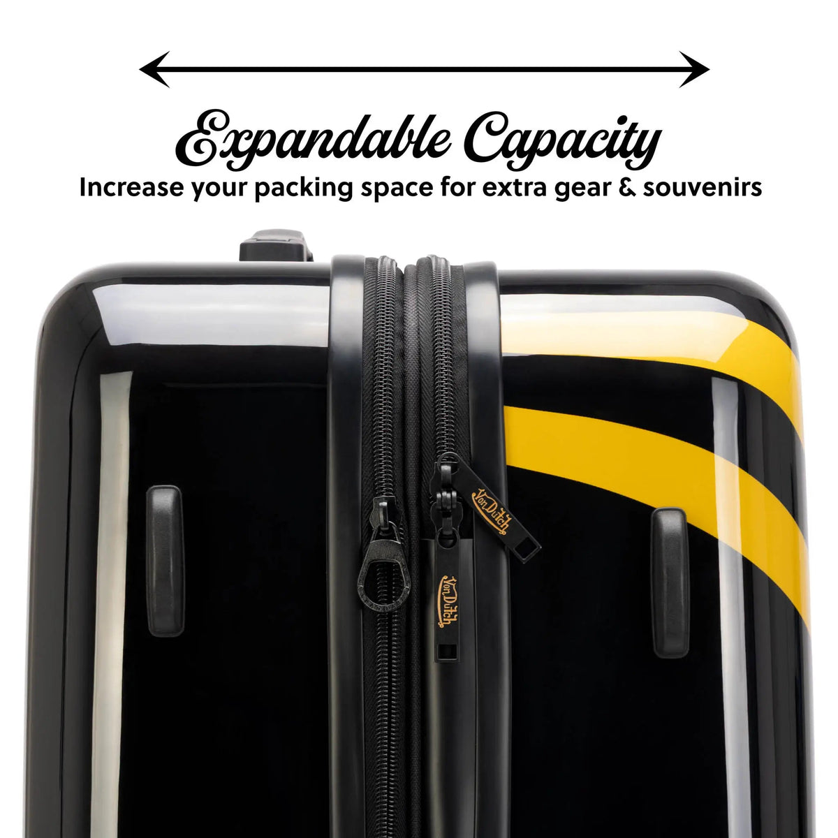 Kustom Kulture 3-Piece Expandable Hardside Spinner Luggage Set - Get it from Bo